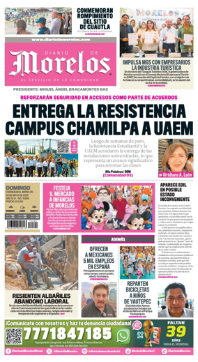 Cover of Diario de Morelos