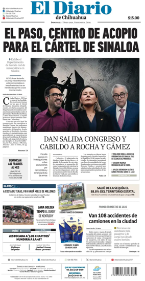 Cover of El Diario de Chihuahua