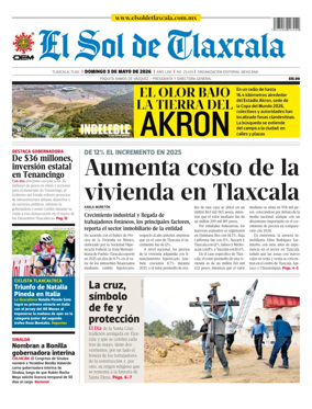 Cover of El Sol de Tlaxcala