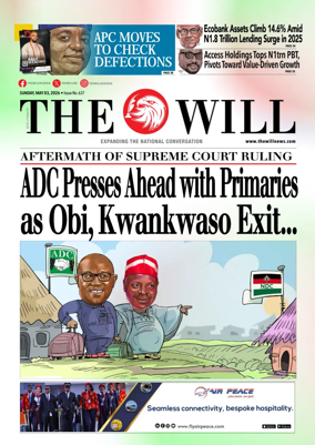 Cover of THEWILL NEWSPAPER
