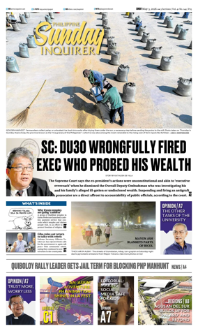 Cover of Philippine Daily Inquirer