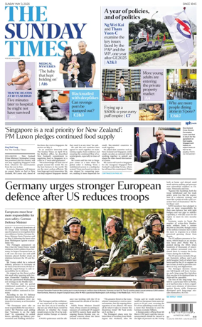 Cover of The Straits Times