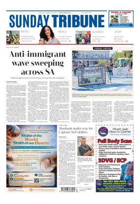 Cover of Sunday Tribune