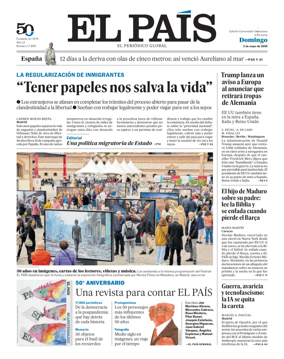 Cover of EL PAIS Valencia
