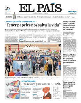 Cover of El Pais Madrid