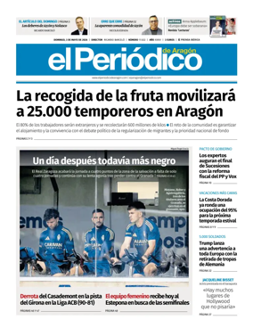 Cover of El Periodico Aragon