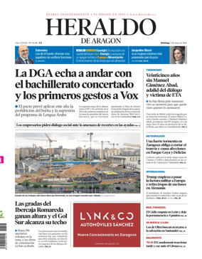 Cover of Heraldo de Aragon