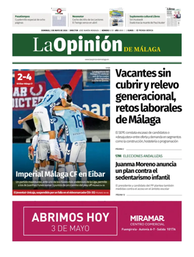 Cover of La Opinion de Malaga