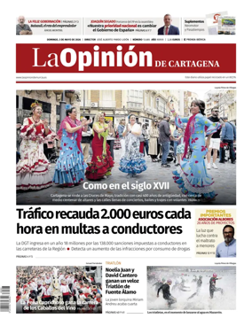 Cover of La Opinion de Murcia (Cartagena)