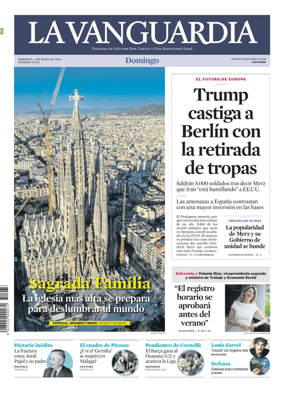Cover of La Vanguardia