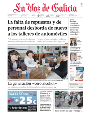 Cover of La Voz de Galicia (Barbanza)