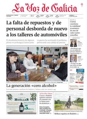 Cover of La Voz de Galicia (Deza)