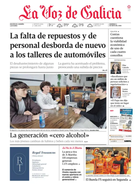 Cover of La Voz de Galicia (Viveiro)