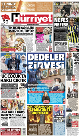 Cover of Hurriyet