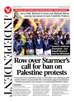 Cover of The Independent