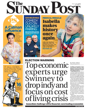 Cover of The Sunday Post (Central Edition)