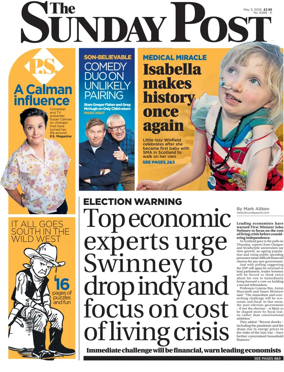 Cover of The Sunday Post (Inverness)