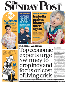 Cover of The Sunday Post (Newcastle)