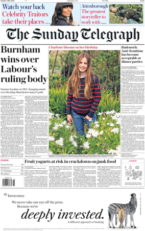 Cover of The Sunday Telegraph