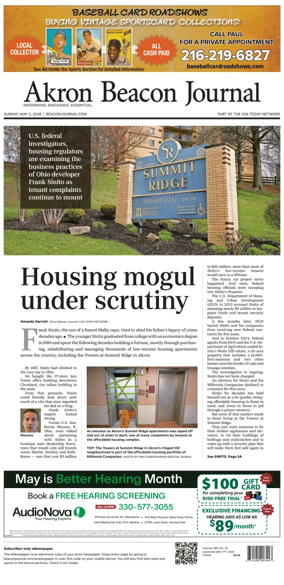 Cover of Akron Beacon Journal
