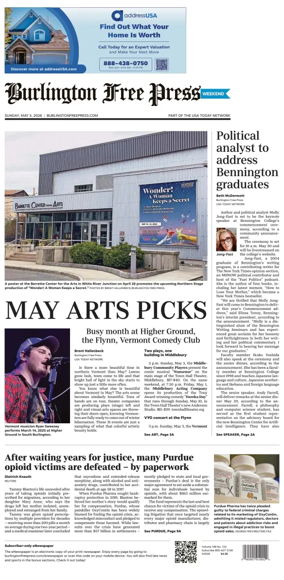 Cover of Burlington Free Press