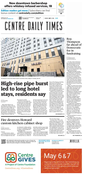 Cover of Centre Daily Times (Sunday)