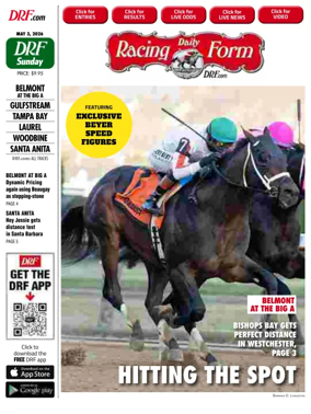 Cover of Daily Racing Form National Digital Edition