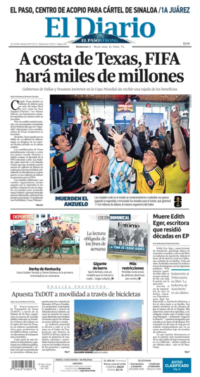 Cover of El Diario de El Paso