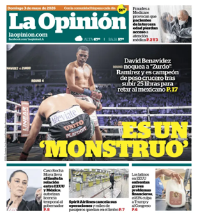 Cover of La Opinion