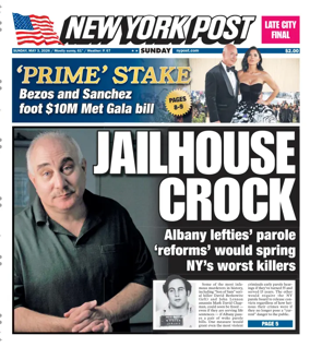 Cover of New York Post