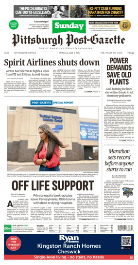 Cover of Pittsburgh Post-Gazette