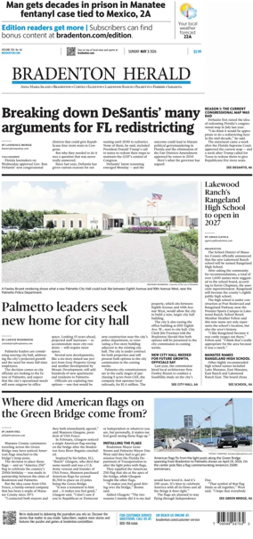 Cover of The Bradenton Herald (Sunday)