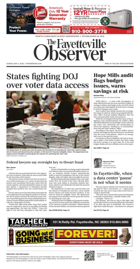 Cover of The Fayetteville Observer