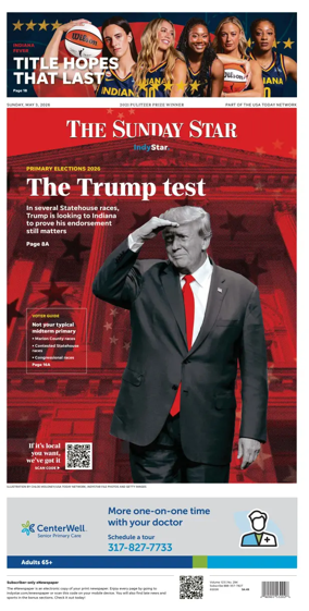 Cover of The Indianapolis Star