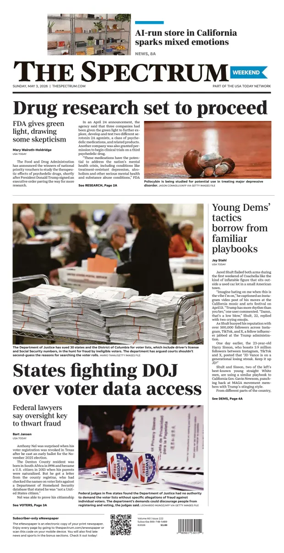 Cover of The Spectrum & Daily News