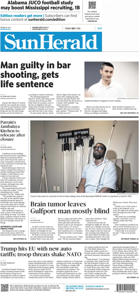 Cover of The Sun Herald (Sunday)