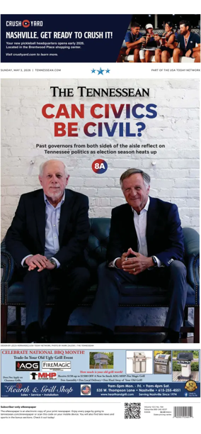 Cover of The Tennessean