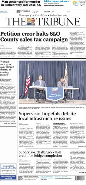 Cover of The Tribune (SLO) (Sunday)