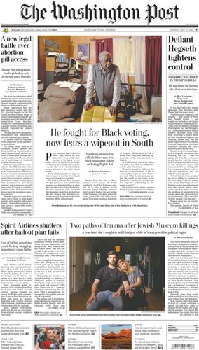 Cover of The Washington Post Sunday