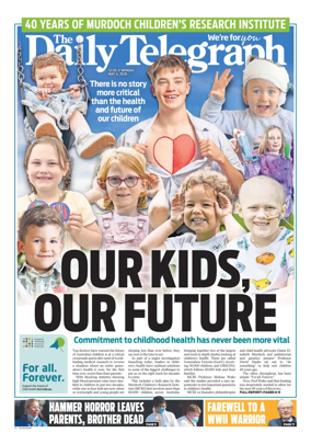 Cover of The Daily Telegraph (Sydney)