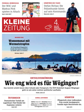 Cover of Kleine Zeitung Kaernten