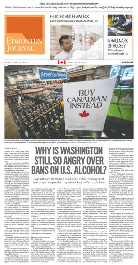 Cover of Edmonton Journal