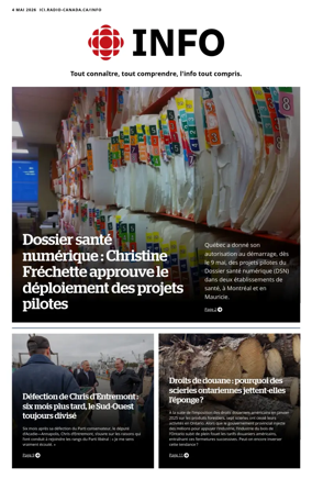 Cover of Radio-Canada Info