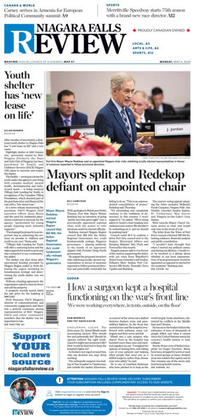 Cover of The Niagara Falls Review