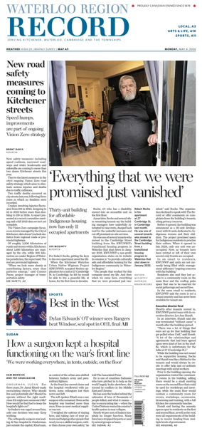 Cover of Waterloo Region Record