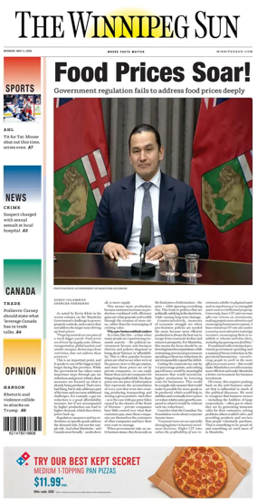 Cover of Winnipeg Sun