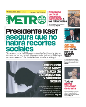 Cover of Publimetro Chile