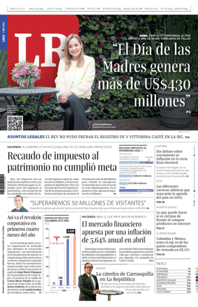 Cover of La Republica (Colombia)