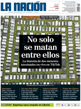 Cover of La Nacion (Costa Rica)