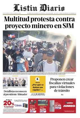 Cover of Listin Diario